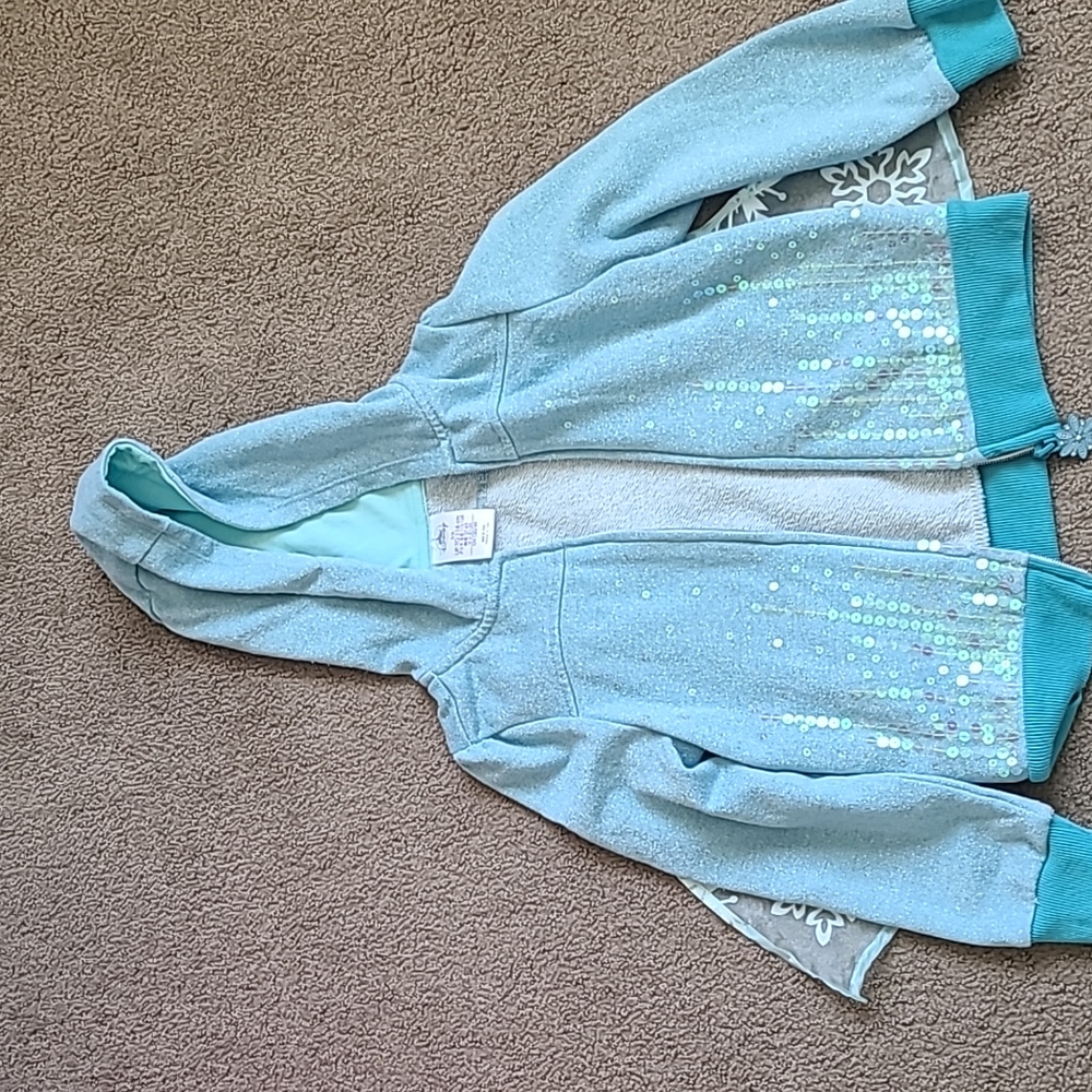 Disney Elsa Jacket, with snow cape attached.